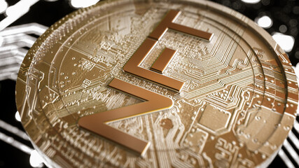 stack of three-dimensional silver coins with the inscription nft on a black background. 3d render illustration