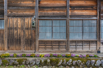 Old Japanese farm house in Historic Village of Shirakawa-go in Japan