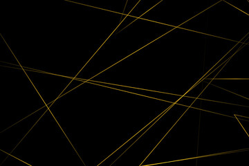 Abstract black with gold lines, triangles background modern design. Vector illustration EPS 10.