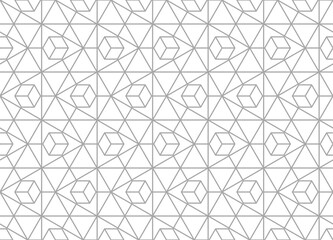 Fototapeta premium The geometric pattern with lines. Seamless vector background. White and gray texture. Graphic modern pattern. Simple lattice graphic design.