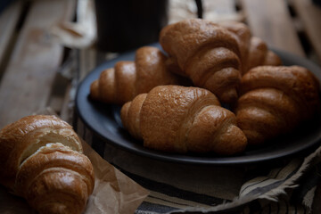 coffee and croissants
