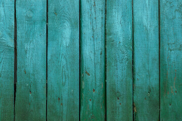 Old painted wooden green background.
