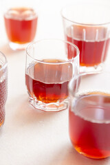 glass of red tea
