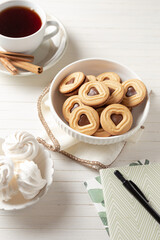 cup of tea and cookies