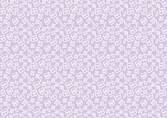 花の模様_シームレス07