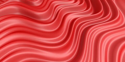 Red smooth waves. Luxury abstract background