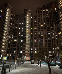 Fototapeta premium downtown city at night