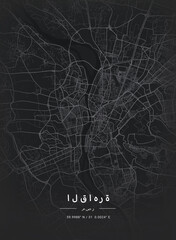Map of Cairo, Egypt