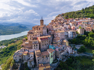 Fototapeta na wymiar View of Colledimezzo, Chieti, Abruzzo, Italy