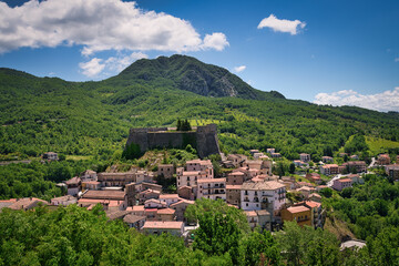 Aerial View of Cerro al Volturno, Isernia, Abruzzo