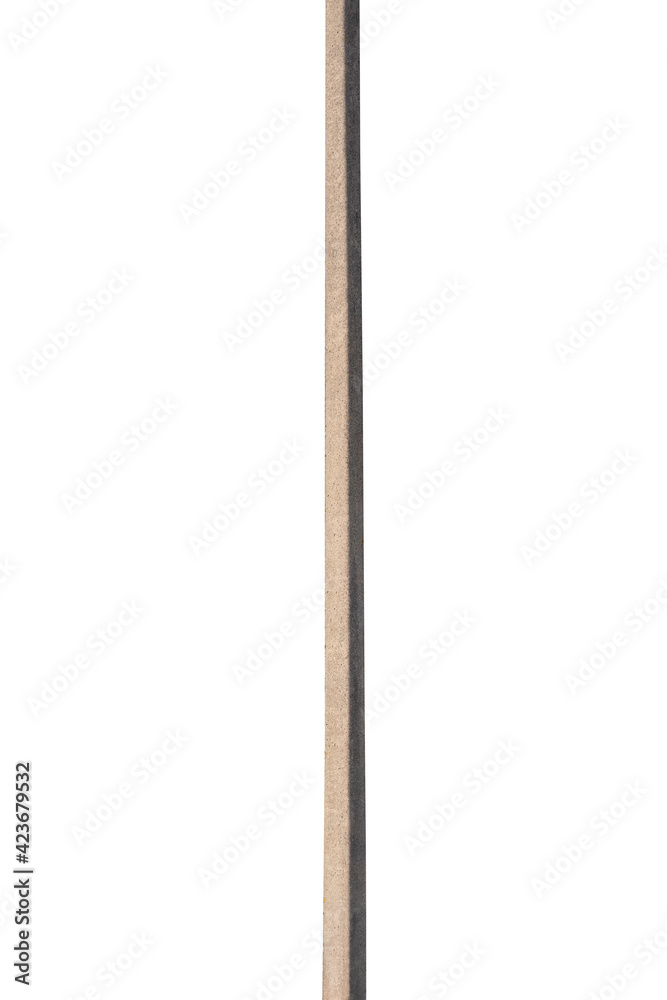 Poster concrete pillar isolated on a white background