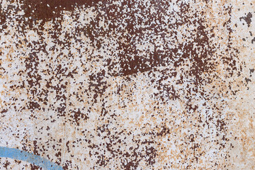 Colored rusty stained metal wall texture pattern can used for background