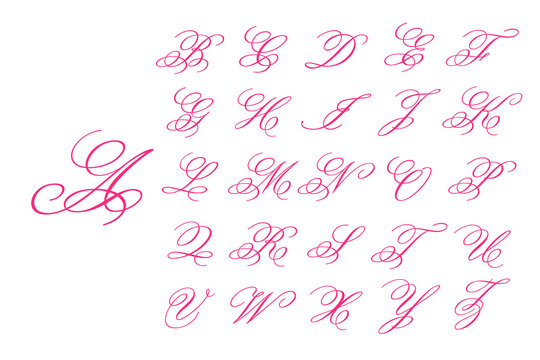 Beautiful handwritten font vector For supporting the wedding message