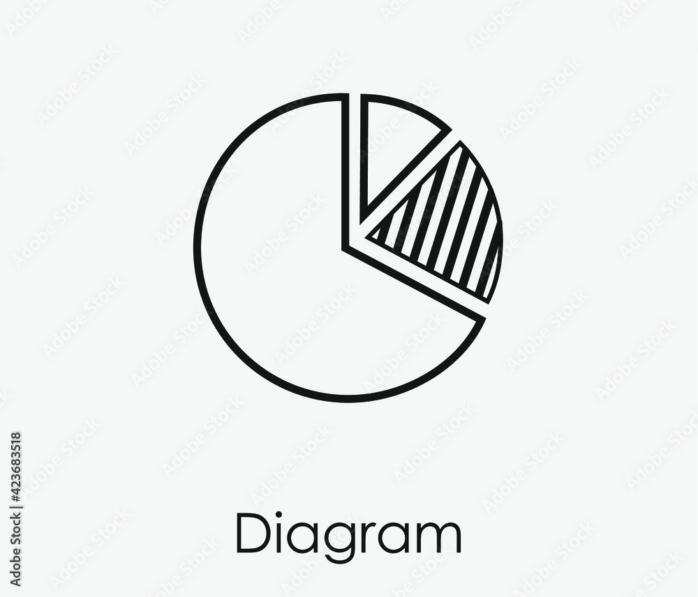 Poster diagram vector icon. editable stroke. linear style sign for use on web design and mobile apps, logo.