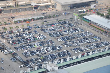Helicopter flying sightseeing around Bangkok