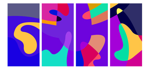 Vector colorful liquid abstract background pattern