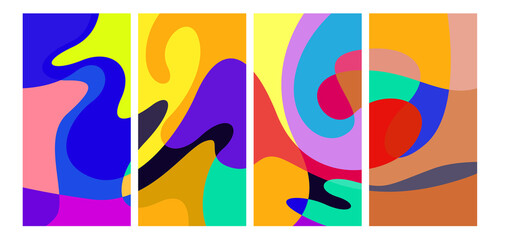 Vector colorful liquid abstract background pattern