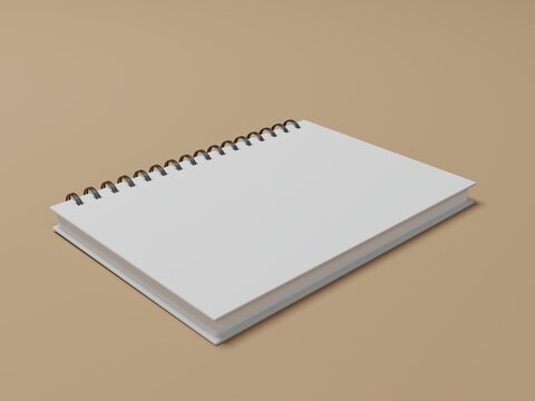 notebook isolated on white