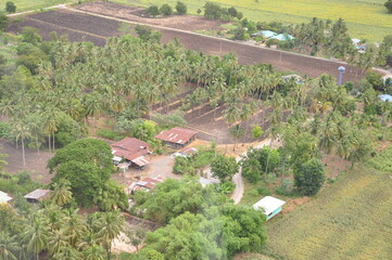 Obraz premium Helicopter ride Nature view in thailand