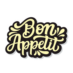 Bon appetit. Hand lettering