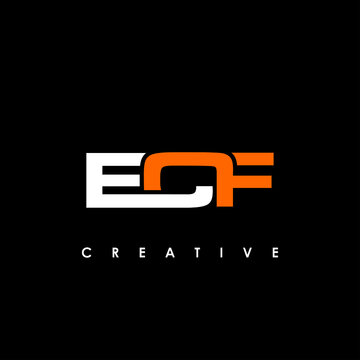 ECF Letter Initial Logo Design Template Vector Illustration