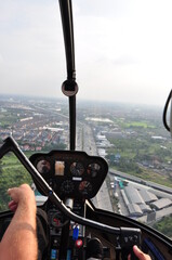Helicopter ride Nature view in thailand