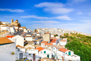 Typical white village of southern Italy. Pisticci, Basilicata