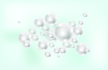 light background with white balls. vector