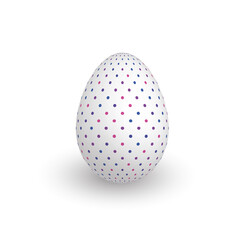 Colorful 3D realistic Easter egg