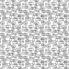 Seamless Geometric Vector Background, Modern Abstract Pattern