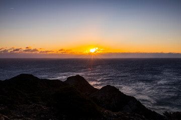 Fototapeta premium Winter sunrise in Cap de Creus Nature Park, Spain