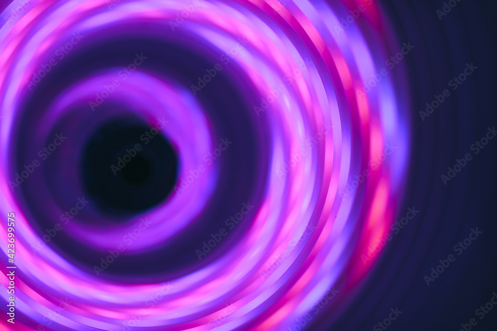 Aufkleber Abstract swirl tunnel with violet light on a background pattern textured for design.