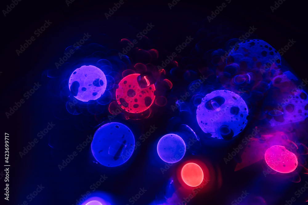 Poster beautiful bokeh abstract colored background texture for design.