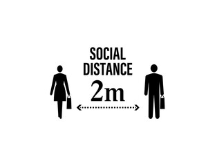 ピクトグラム「Social Distance」