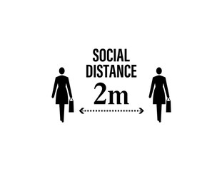 ピクトグラム「Social Distance」
