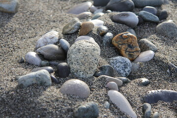 Pebbles on the beach