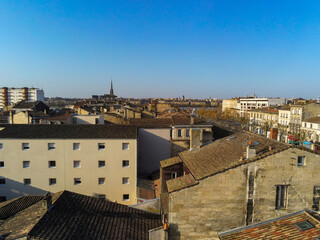 Quartier de la Bastide, vue aérienne à Bordeaux, Gironde