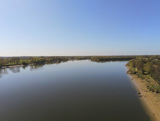 Berge de la Garonne, vue aérienne, Gironde