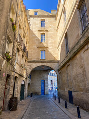 Fototapeta na wymiar Ruelle médiévale à Bordeaux, Gironde