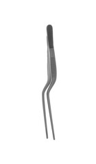 Surgical forceps on white background. Medical instrument