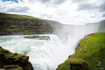 Fototapeta na wymiar Gullfoss Waterfall Iceland