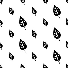 Leaf Icon Seamless Pattern
