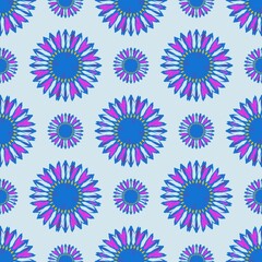 seamless pattern with flowers design