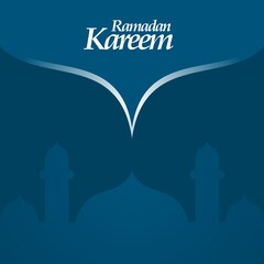 ramadan kareem greeting template with islamic ornament. can be used for design needs such as brochures, banners, greeting cards, and others