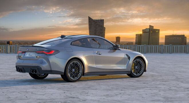 BMW M4 Competition in the parking lot
