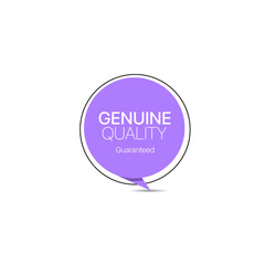 Genuine quality trendy paper label