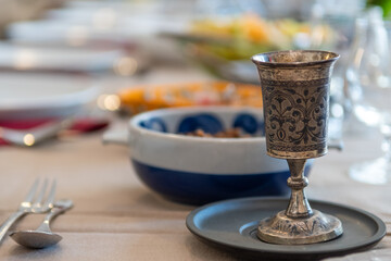 Passover Seder dinner table- Israel