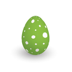 Colorful 3D realistic Easter egg