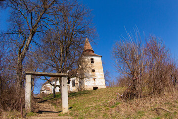 Fototapeta na wymiar Fortified church in Zlatna Romania