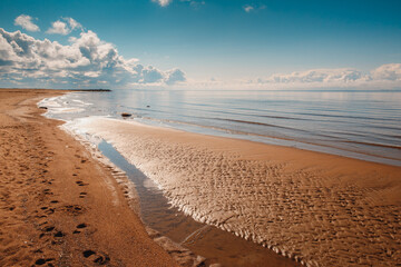 Sandy shore of the Gulf of Finland